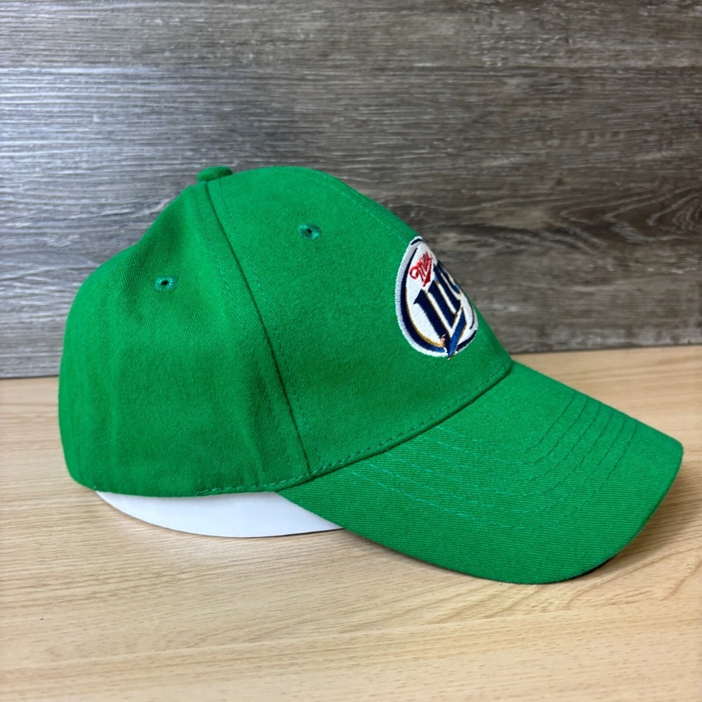Miller Lite Hat Cap Strap Back Green Beer Vintage Logo Adjustable - Picture 6 of 9